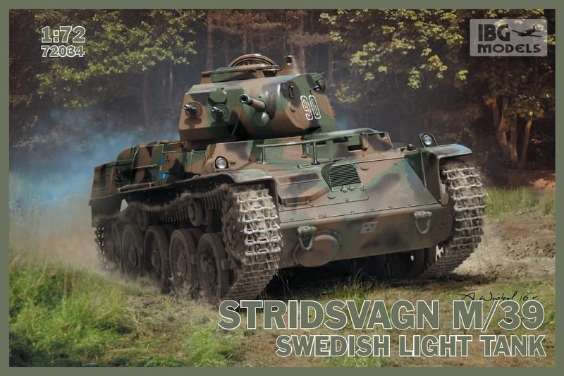 IBG 1/72 72034 二戰瑞典 Stridsvagn M/39 輕戰車