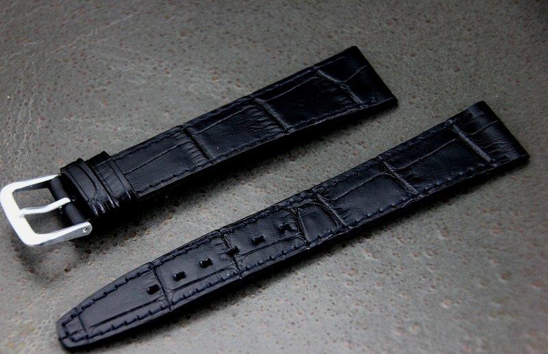 非swiss太超值薄型,紳士錶水鑽珠寶錶必備18mm黑色鱷魚皮紋,真皮面錶帶
