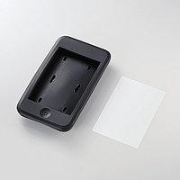 (含淚出清)日本 ELECOM iPod touch 矽膠保護套 可收線附液晶保護貼(黑白2色)
