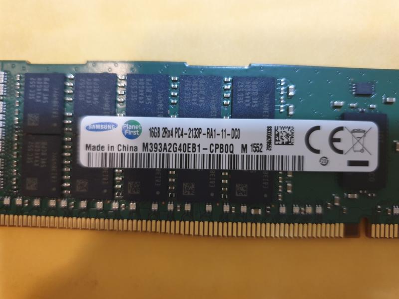 <<三星伺服器記憶體>> 16GB 2Rx4 DDR4伺服器記憶體 PC4-2133P ECC