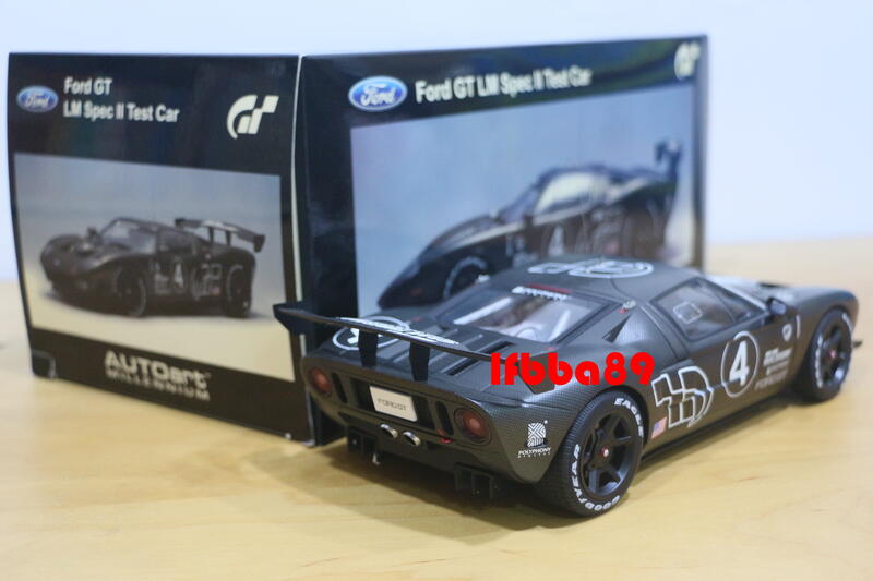 藍法車藏庫AUTOart 1/18 FORD GT LM SPEC II TEST CAR BLACK 黑福特