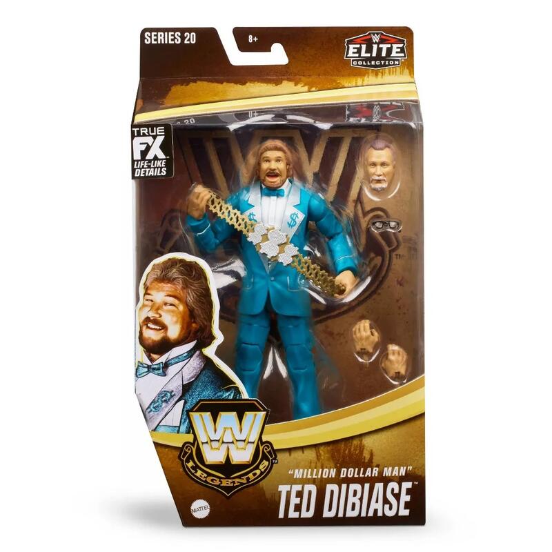 [美國瘋潮]正版WWE Million Dollar Man Ted DiBiase Elite 百萬富翁傳奇精華版人偶
