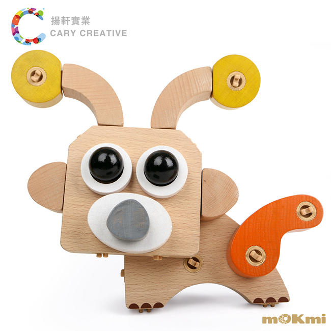 阿拉丁玩具【木可米mOKmi x umu】360°扣木製積木-可愛動物組 MO100005