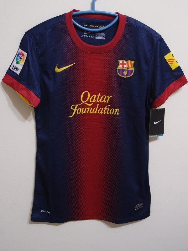 (絕版重現) 1213 西甲 巴薩主場女裝球衣 Messi Villa Barcelona
