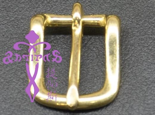 Antipas安提帕斯手工皮革--銅製1631馬蹄型皮帶頭(黃銅色16mm)--商品編號G1716314
