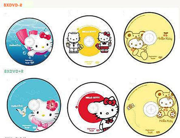 絕版品【Hello Kitty繽紛夏日系列 空白DVD片 燒錄片】