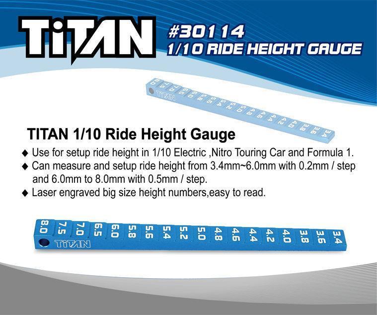 萬象遙控模型  TITAN TITAN 1/10 車高尺 30114