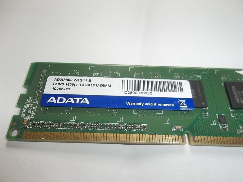 ADATA 威剛,DDR3,1600,8G雙面顆粒,桌上型,良品,終保,台南可自取