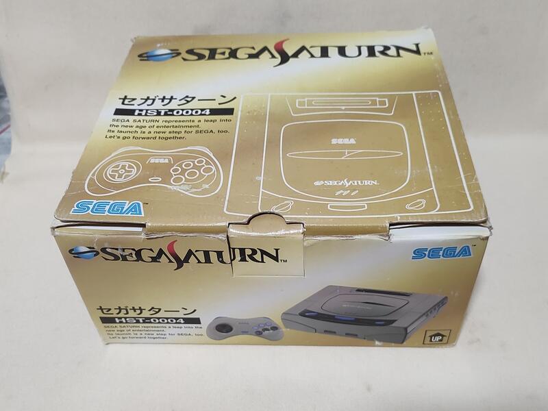 SEGA SATURN 遊戲主機(含盒) 黑色雙燈款HST-3210 無改機炸彈超人 