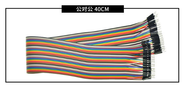 杜邦線 40P 40PIN 彩色排線 連接線 (公對公) 40CM