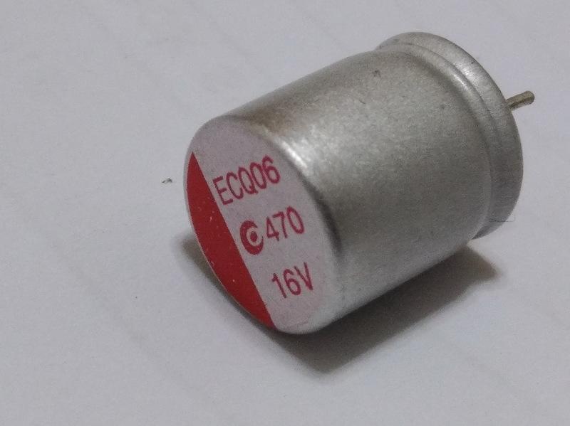 ECQ固態電容470uF,16V,D10*L11(10x11mm)