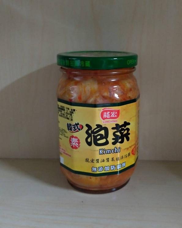 (超商取貨限2瓶) 龍宏 韓式泡菜420克 ( 全素 ) 市價$150 特惠價$100