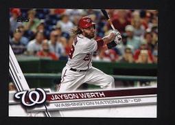  2017 Topps #366 Jayson Werth Nationals Baseball