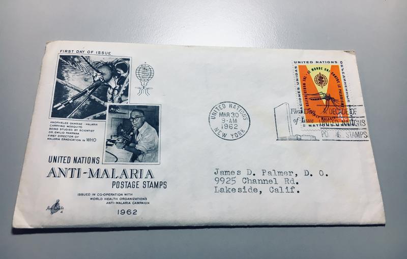 美國首日封 1962 Anti-Malaria Postage Stamps