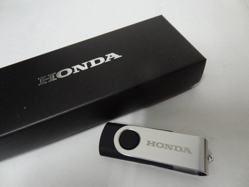 HONDA 隨身碟 8GB 車廠限量紀念 不鏽鋼霧面 全新原廠 旋轉式 隨身碟