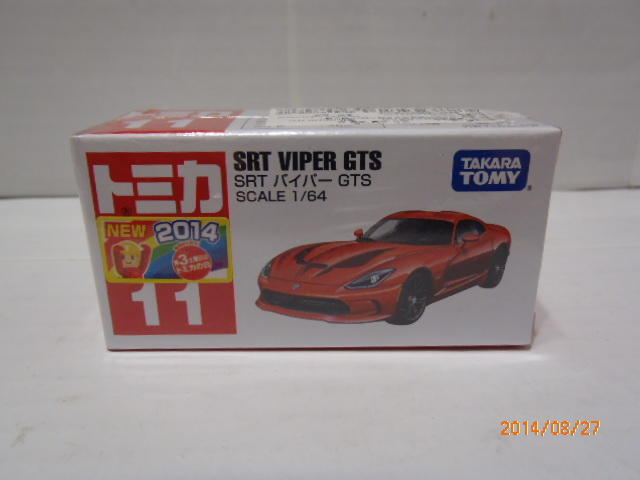 2014 絕版TOMY TOMICATOMY TOMICA 11 SRT VIPER GTS