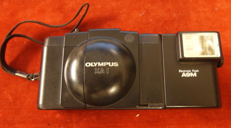 古董 早期 olympus XA1 定焦  底片相機 古董相機 ~~ 快門故障·閃光燈不知好壞