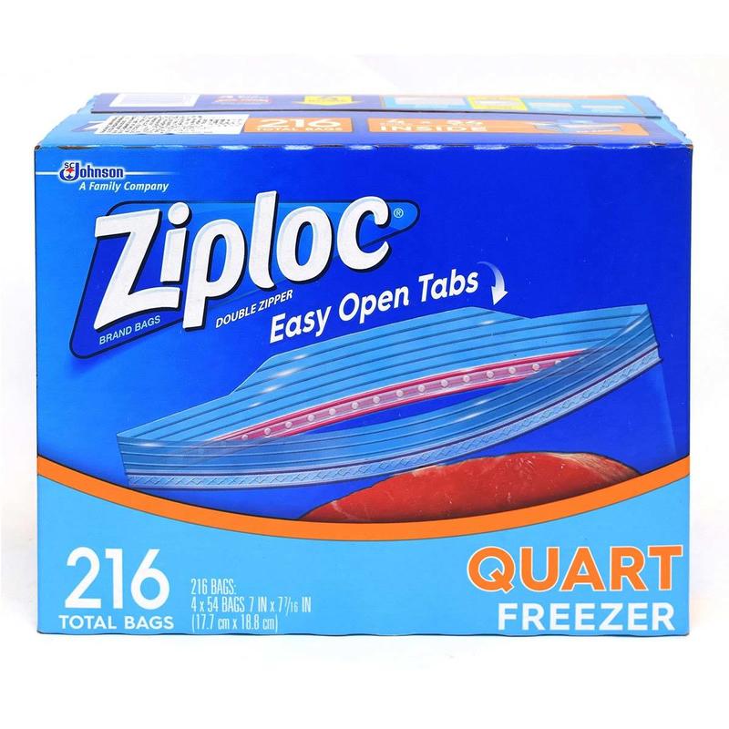 ~!costco代購 #921389 Ziploc 雙層夾鏈冷凍保鮮袋-小 216入