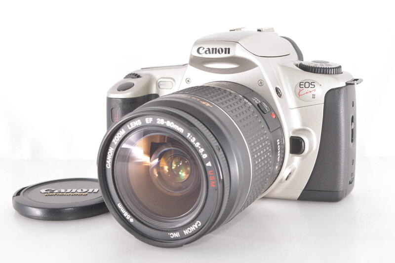 佳能Canon EOS Kiss III + EF 28-80mm F3.5-5.6 USM 底片單眼相機組 