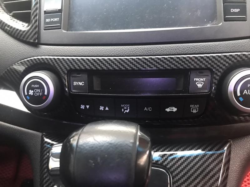 【安喬汽車精品】本田 HONDA CRV4 CRV4.5 水轉 卡夢 空調面板 冷氣面板 貼片