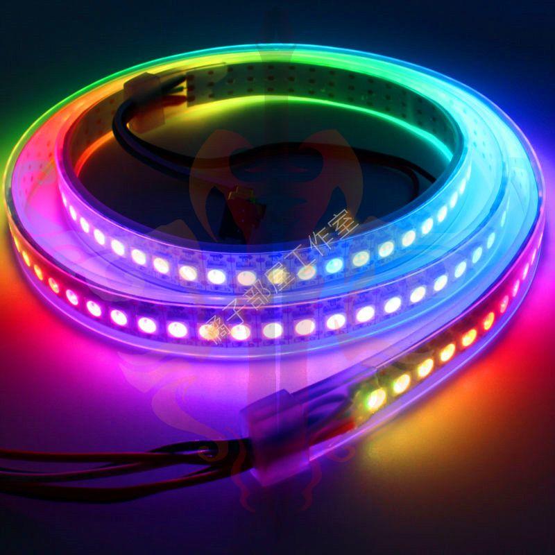 橘子部屋【WS2812B RGB LED燈條144顆】ARDUINO 跑馬燈 RGB燈條 WS2812 三色LED彩色燈 | 露天市集 | 全 ...