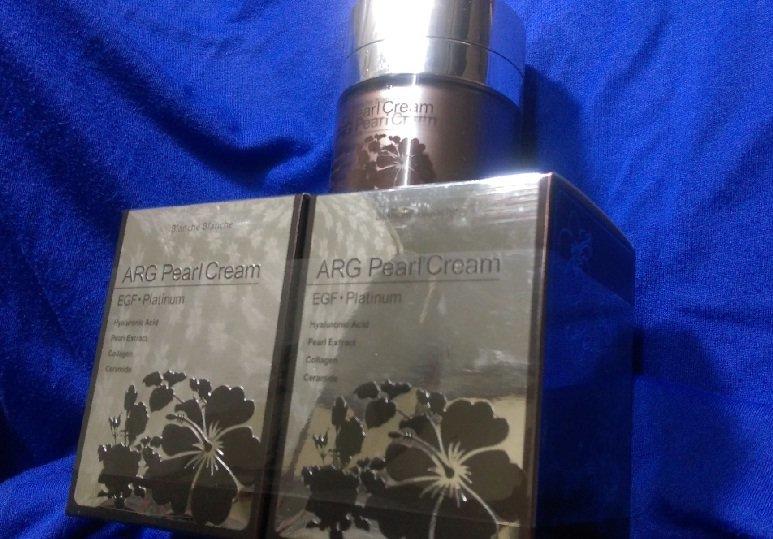 日本原裝六胜肽ARG Blanche  pearl Cream EGF+Platinum 精華免運