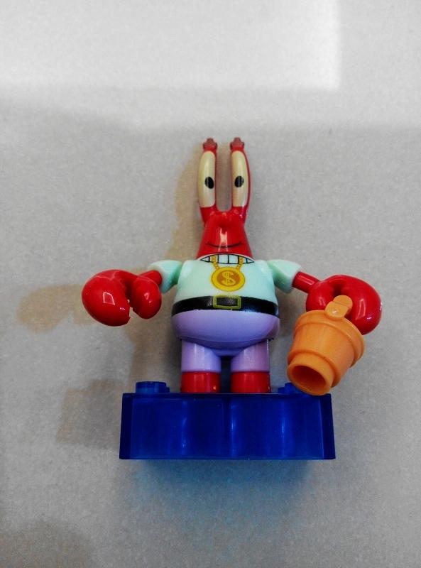 MEGA BLOKS 海綿寶寶抽抽樂 第二彈 蟹老闆 人偶 (非樂高 LEGO 跟樂高相容) 日版現貨