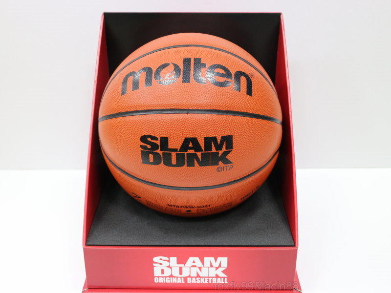 缺貨勿下)公司貨附發票MOLTEN 灌籃高手SLAMDUNK 限量球籃球真皮籃球