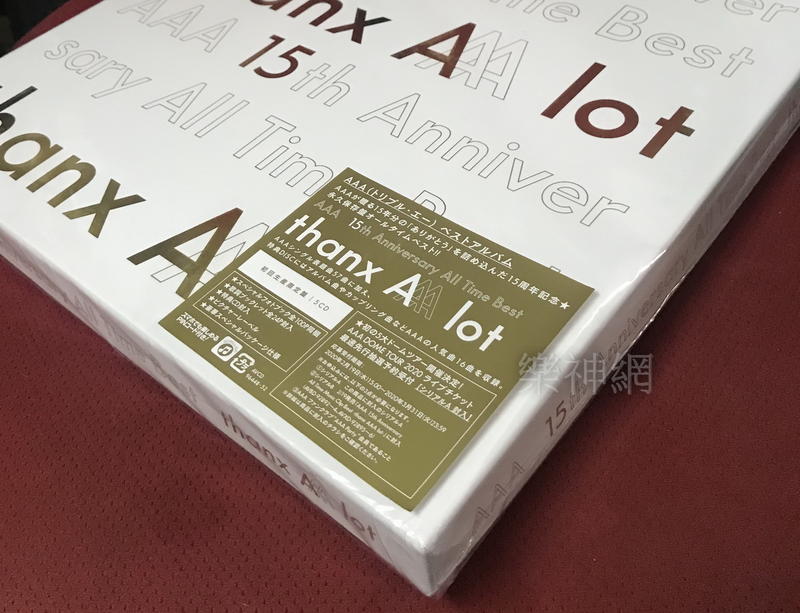 AAA 15th Anniversary All Time Best thanx lot【日版5 CD初回限定盤