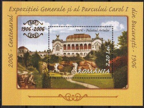 古堡建築物類-羅馬尼亞郵票-2006-卡羅爾一世公園博覽會100周年紀念小型張