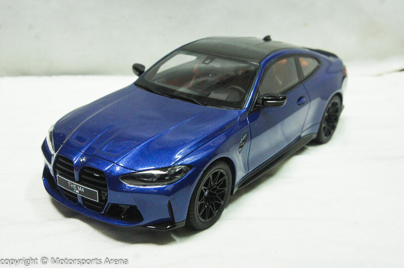 現貨特價】1:18 GT Spirit BMW M4 G82 Competition M Performance 藍色