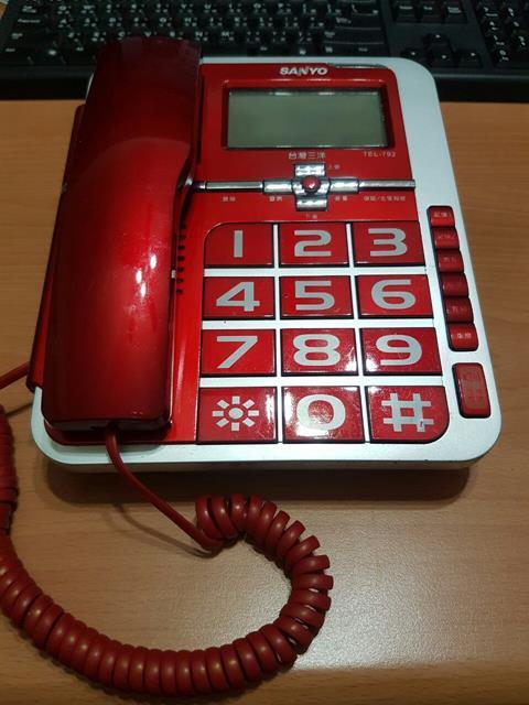 SANYO TEL-792來電顯示有線電話 功能正常 $250 昇55