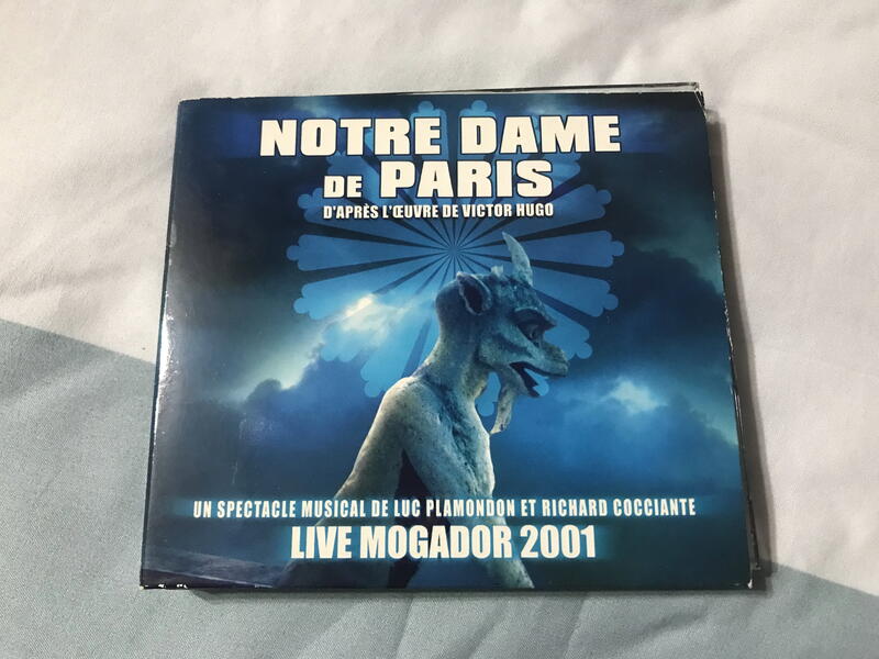 法語音樂劇鐘樓怪人Notre Dame de Paris 2001 Live Mogador 雙CD專輯