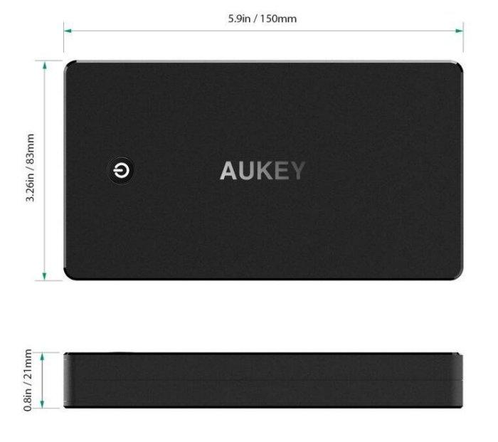 原廠正品AUKEY PB-T10 20000mAh QC 3.0快充20000毫安培培全能充移動電源適用於蘋果小米等手機
