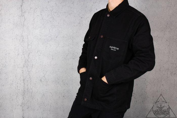 HYDRA】2016FW Supreme Denim Chore Coat 單寧牛仔外套黑桃紅【SUP145