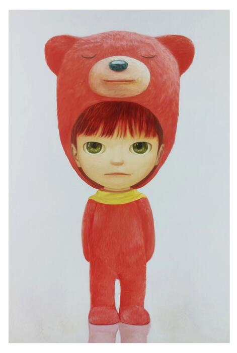 山本麻友香Mayuka Yamamoto Red Bear Boy 藝術版畫中村萌小泉悟| 露天
