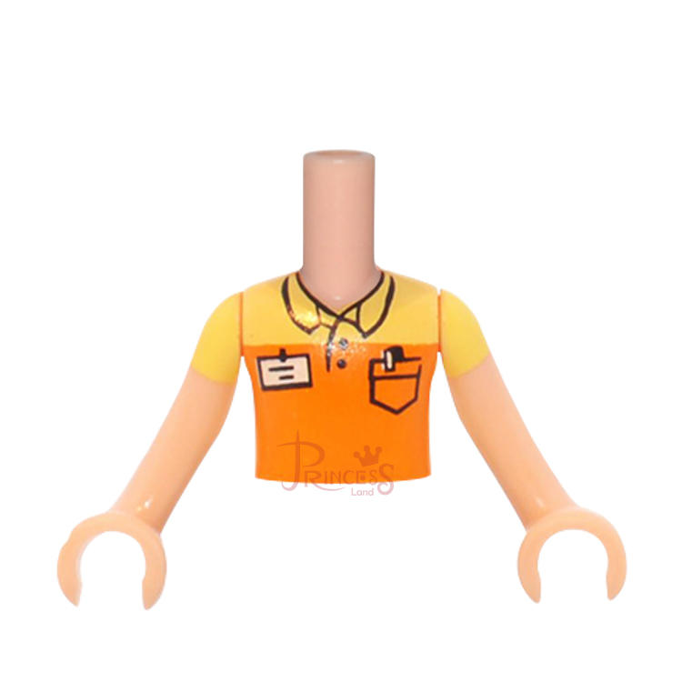 樂高王子 LEGO 41118 Friends 身體 POLO衫 短袖 淺黃色 FTMpb012c01 (A116)