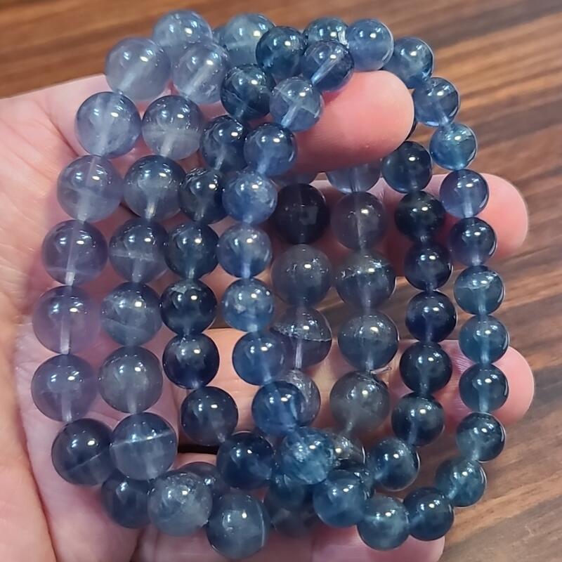藍螢石 螢石 手鍊 手環 手珠 8 9 10 11mm 天然❤水晶玉石特賣#R179-1