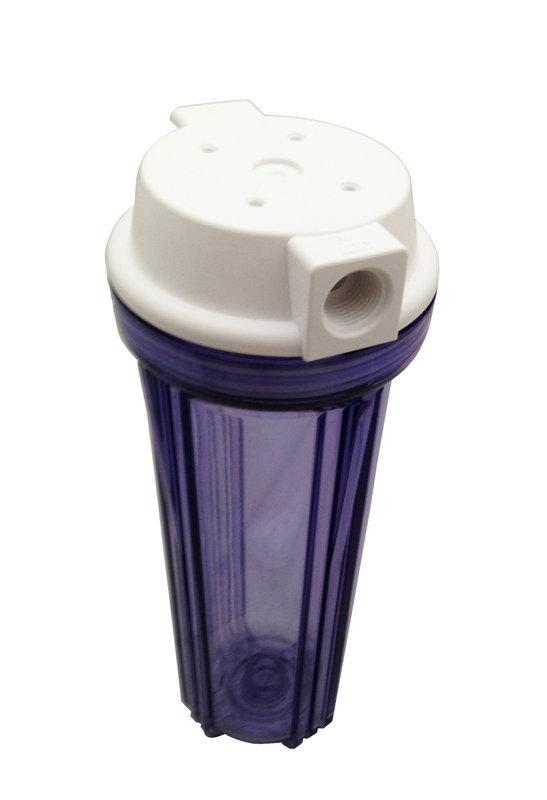 【KH淨水】台灣製NSF認證10吋EG標準型透明濾殼平頭白蓋加厚型 四分牙濾瓶 濾罐150元