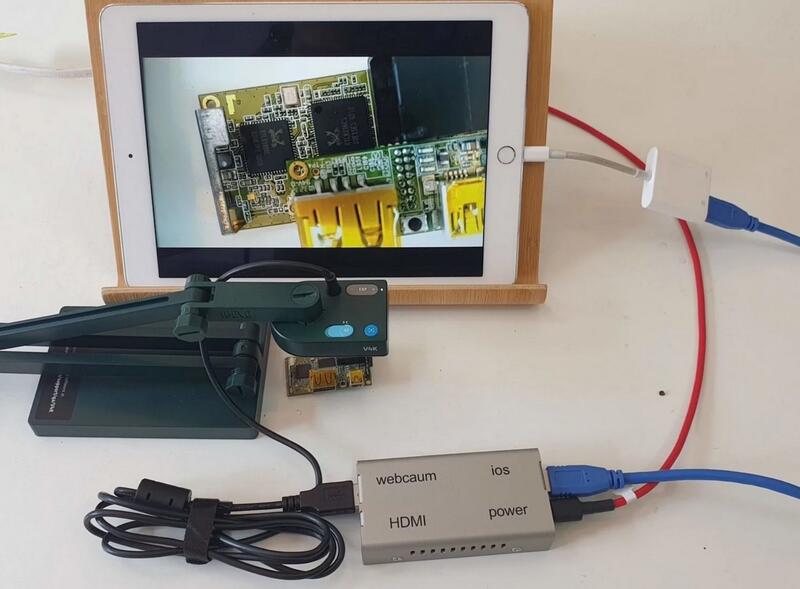 USB攝影機轉HDMI輸出電視顯示和iOS使用(提供iOS API 二次開發)