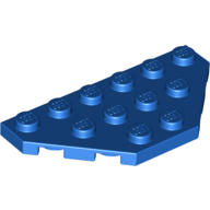 【樂高小角落】 Blue Wedge Plate 3x6 Cut Corners 藍色切角薄板 241923 2419