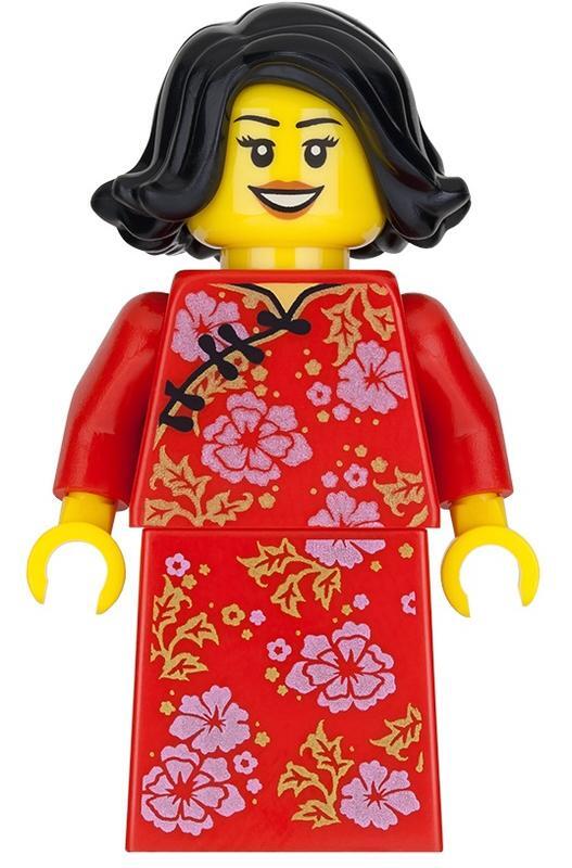 LEGO 80101 年夜飯 媽媽 旗袍