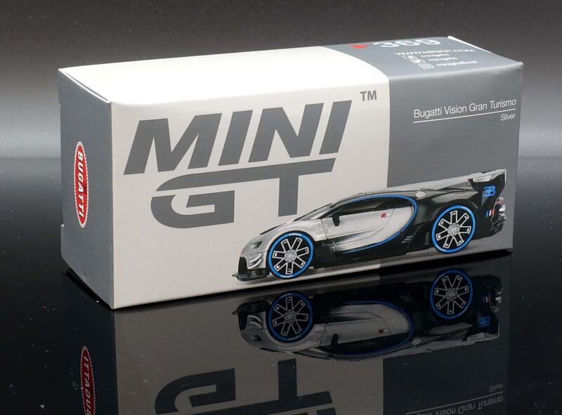 MASH】現貨特價Mini GT 1/64 Bugatti Vision Gran Turismo 銀#369