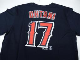 MLB 美國職棒大聯盟 洛杉磯天使 OHTANI 大谷翔平 #17短袖背號T恤 (6760217-580)