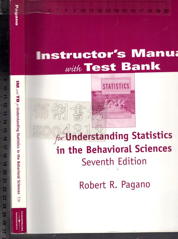 佰俐O《Instructor's Manual with Test Bank for Understanding~》