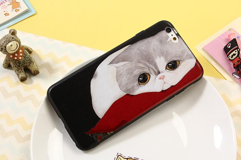 iphone 貓咪 小貓 手機殼 保護套  i6 i6plus i7 i7plus硬殼軟邊 現貨