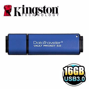 新台北NOVA實體門市 免運 金士頓Kingston DataTraveler Vault Privacy 高速USB3.0 16GB 16G 硬體加密防毒隨身碟(DTVP30/16GB).