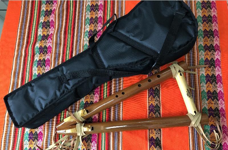 秘魯原裝進口－名牌專業木製雙排5孔"G"且若給笛--flauta cherokee doble--附笛袋