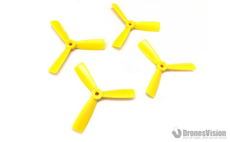 HQProp 4X4.5X3 黃色 多軸專用槳 玻璃纖維複合物材質 4入 (兩正兩反)(HQ-4X4.5X3-DP-Y)