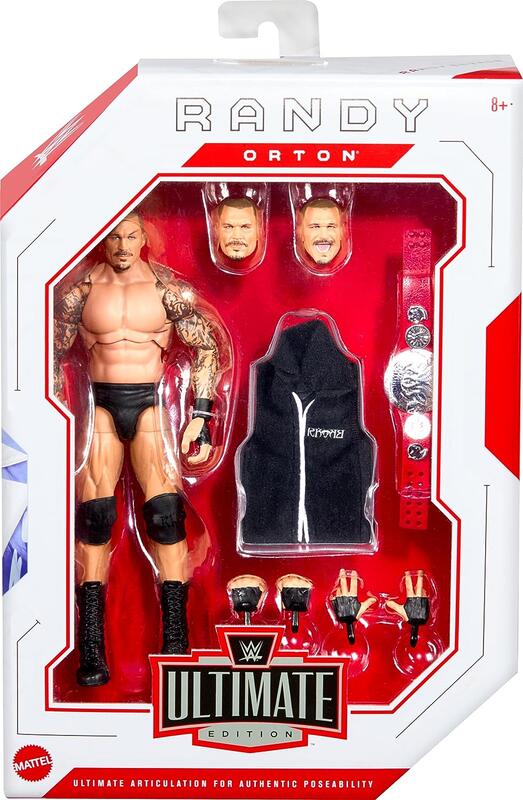 ☆阿Su倉庫☆WWE摔角 Randy Orton Ultimate Elite 18 RKO終極精華版人偶附頭雕腰帶偶衣